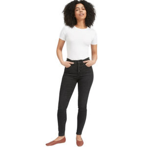 Everlane High Rise Skinny Button Fly Size 26 Black